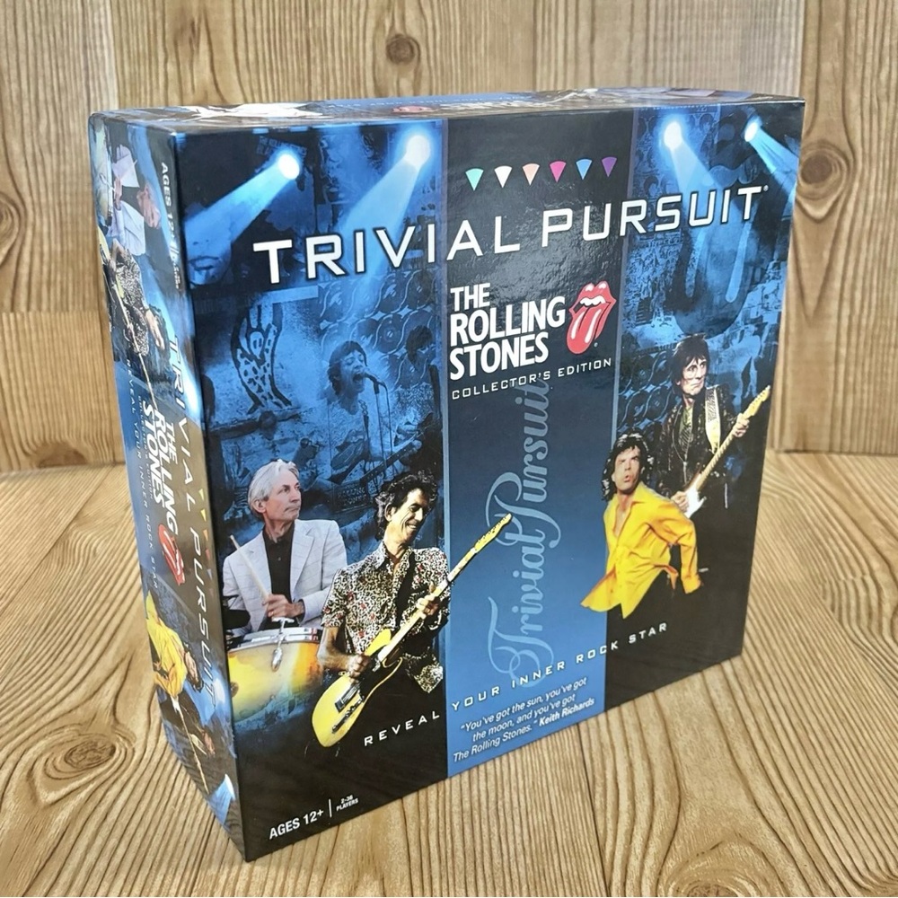 Hasbro Trivial Pursuit Rolling Stones Collector's Edition Board Game Rock & Roll
